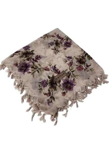 Sökme Boncuklu Pamuk Yazma - 95 x 95 - 04650