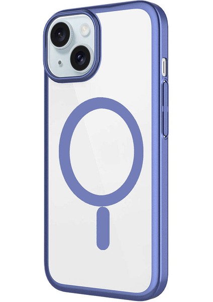 Apple iPhone 15 Plus Kılıf Wireless Şarj Özellikli Sert Pc Mat Riksos Magsafe Kapak fiyatları