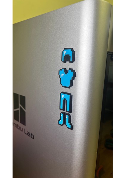 Minecraft Elmas Zırh Manyetik Duvar Süsü Figür
