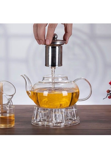 Borasilikat Cam Büyük Çaydanlık 800 Ml