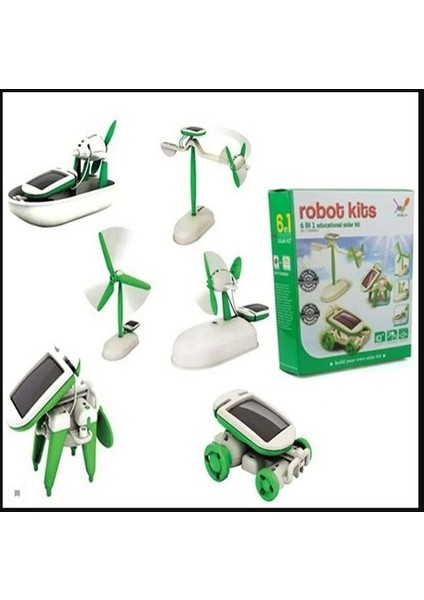 Solar Robot Mucit Kiti - 6 In 1