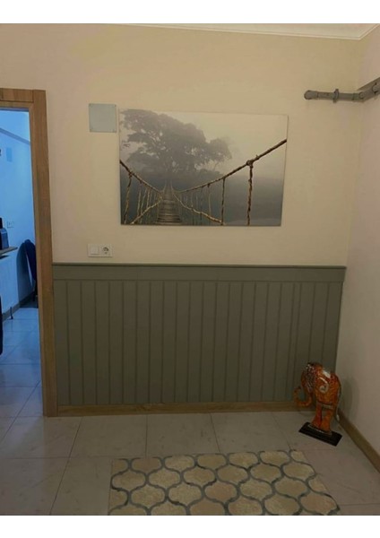 Dekoratif Boyanabilir Duvar Çıtası Duvar Paneli 105X54CM Mdf ,duvar Paneli