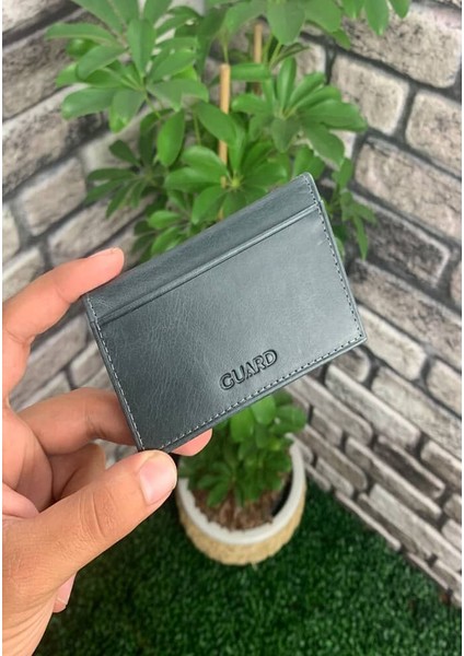 Antik Siyah Deri Mini Boy Kartlık - GRD250207WT1050