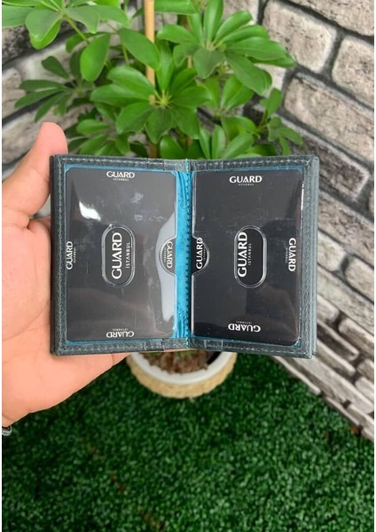 Antik Siyah Deri Mini Boy Kartlık - GRD250207WT1050