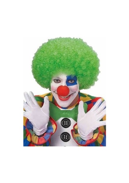 Oz cm ax Kabarık Bonus Peruk Saç - Yeşil