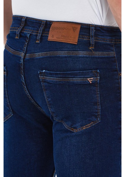 Erkek Fermuarlı Düz Slim Fit Jeans indirimleri