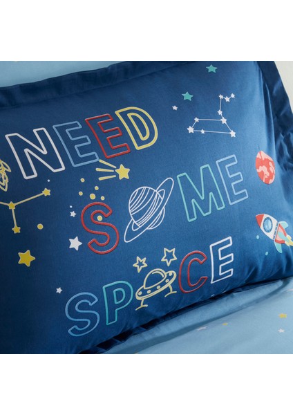 Young Space Tek Kişilik Nevresim Takımı