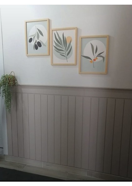 Dekoratif Boyanabilir Duvar Çıtası Duvar Paneli 105X54CM 1 Adet Mdf ,duvar Paneli