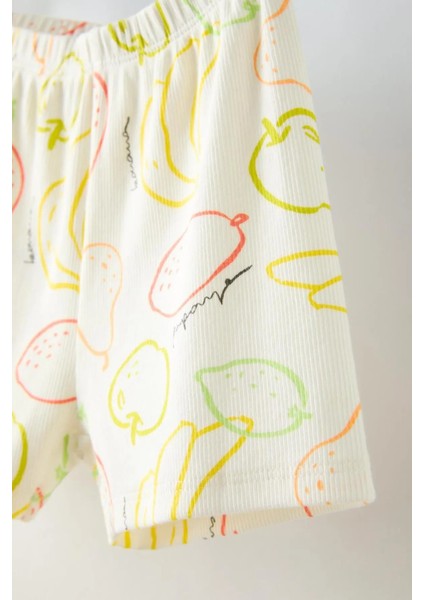 Fitilli Meyve Desenli Takım modelleri