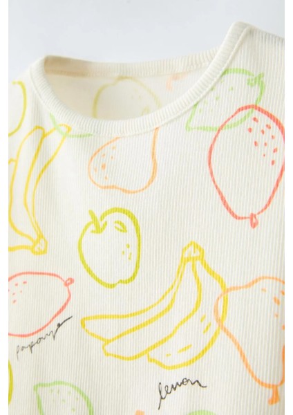 Fitilli Meyve Desenli Takım fırsatları