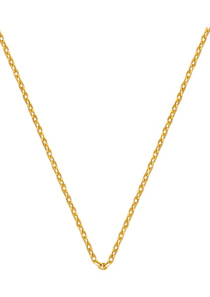 Force 14 Ayar Halkalı Altın Zincir 45 cm