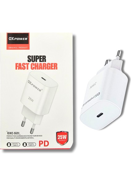 Iphone, Samsung, Xiaomi Orijinal Türkiye Garantili Typ-C Hızlı 25W Şarj Adaptörü fırsatları