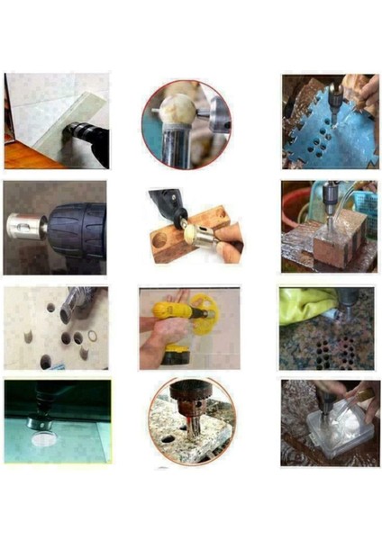 Cam Mermer Granit Delme Pancı 55 mm Matkap İçin Elmaslı Delik Karot