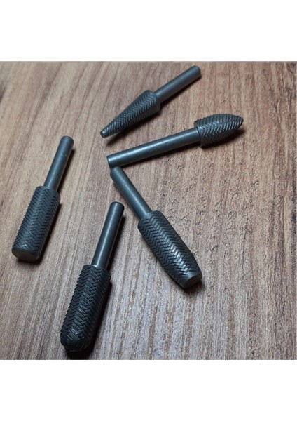 Matkap Için Eğe Törpü Seti Ahşap Metal Ince Diş Aşındırma Törpüleme Freze Uç Seti 5 Parça