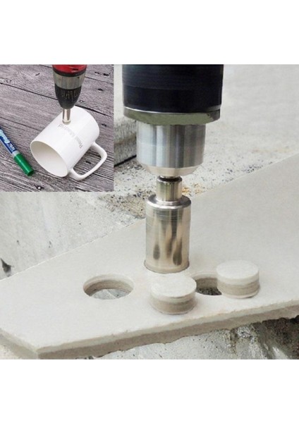 Mermer Granit Fayans Porselen Cam Yuvarlak Delme Pancı 14MM Elmas Uçlu Delik Açma Karot Matkap Ucu fırsatları