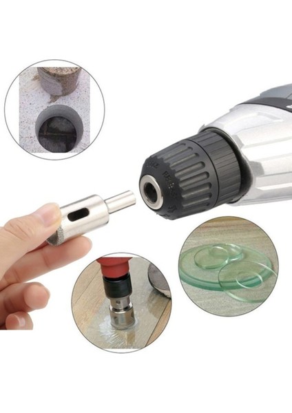 Mermer Granit Fayans Porselen Cam Yuvarlak Delme Pancı 14MM Elmas Uçlu Delik Açma Karot Matkap Ucu indirimleri