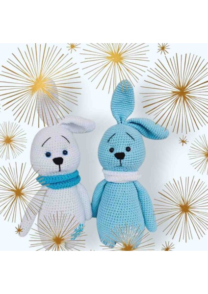 Amigurami Sevimli Şapşik Tavşan Kardesler modelleri