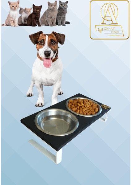 Kedi ve Köpekler Için Sağlıklı Yeme Standı, %10 Eğimli Tasarım ve Kaymaz Ayaklar fiyatları