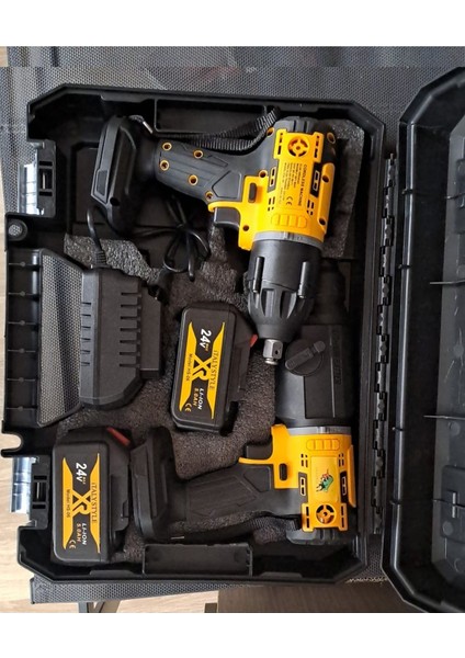 Şarjlı Darbeli Bijon Matkap Vidalama ve Sds Kırıcı Delici Hilti Seti 2 Makina 2 Akü Şarj Çanta