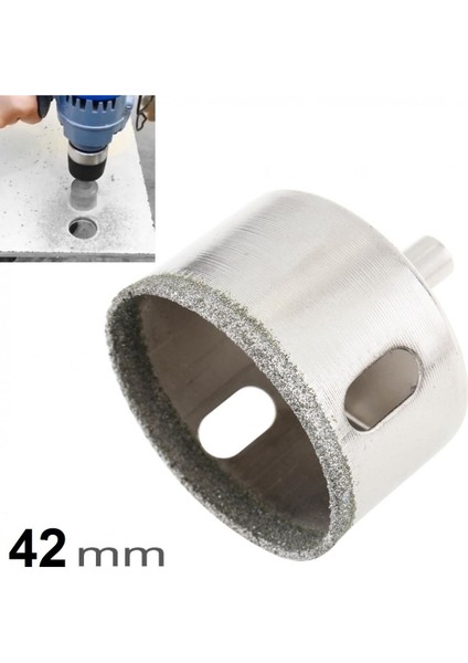 Mermer Granit Fayans Cam Yuvarlak Delme 42mm Matkap Uyumlu Elmaslı Boru Tipi Panc