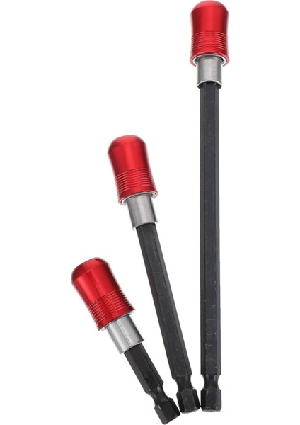 Hızlı Vidalama Adaptörü Altıgen 1/4 Hex Bits Aparatı Şaftlı Manyetik Tornavida Ucu Matkap Bit Tutucu