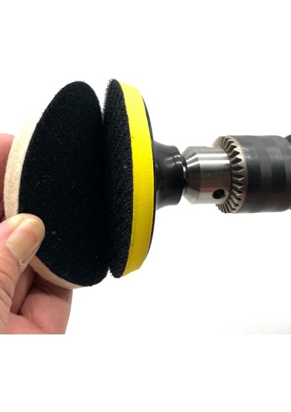 Yün Keçe Parlatma Pedi 115 mm Destekli Pad Matkap Adaptörü Seti Cam Metal Çelik Parlatma Polisaj Seti fiyatları