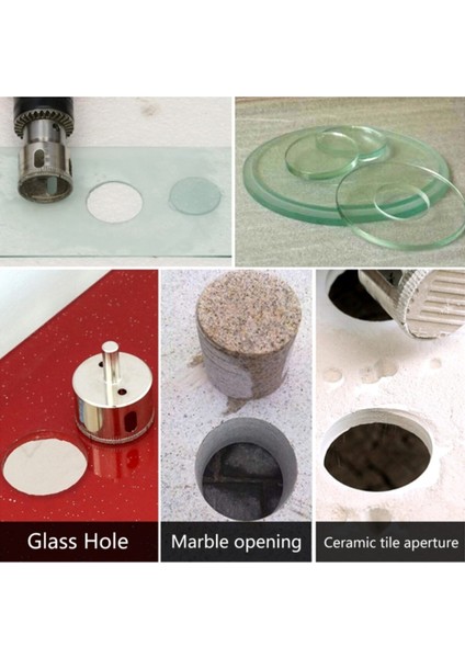 Mermer Granit Fayans Cam Yuvarlak Delme Panç Elmas Uç Yuvarlak Açma Matkap Için Karot 4cm (40MM) modelleri