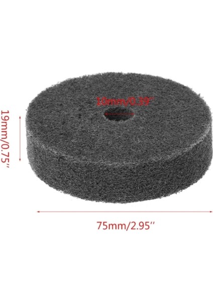 Fiber Parlatma Tekerleği Aşındırıcı Lehçe 800 Kum Metal Taşlama Polisaj Skoch Matkap Adaptörlü indirimleri