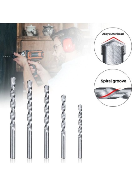 Beton Duvar Delme Matkap Uç Seti 5 Parça Elmas Delme Ucu Seti indirimleri