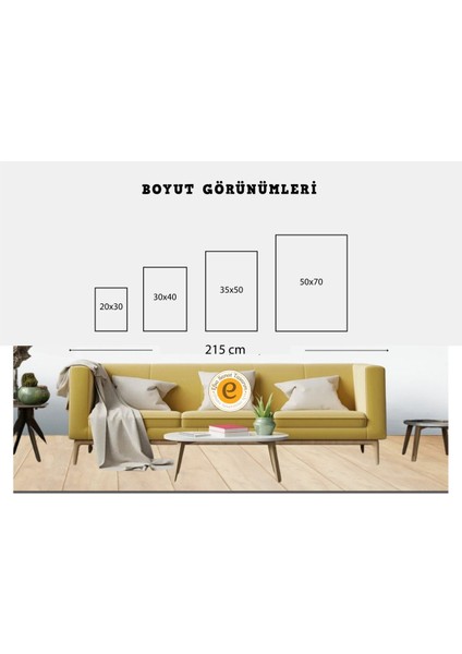 3'lü Tablo Seti - Minimal Modern Tablo Seti - Yn-03
