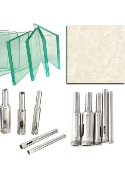 8 mm Elmas Kaplı Cam Fayans Mermer Delme Matkap Panc Ucu modelleri