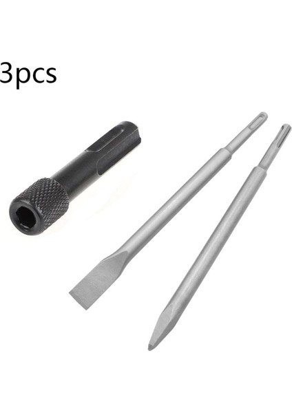 Kırıcı Delici Matkap Için Sds Plus Matkap Uç Seti Murç Keski 1/4 Hex Vidalama Adaptörü 3 Parça