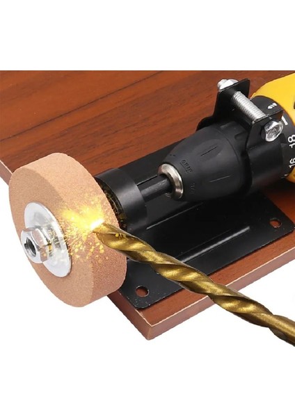 Bileme Eğeleme Standı Elektrikli Matkap Bileme Değirmen Taşı ve Braketi Matkap Taşlama Tabanı