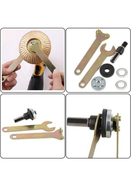 Matkap İçin Disk Bağlama Adaptörü Anahtarlı Disk Bağlama Montaj Vidası Daire Disk Somunlu Aparat