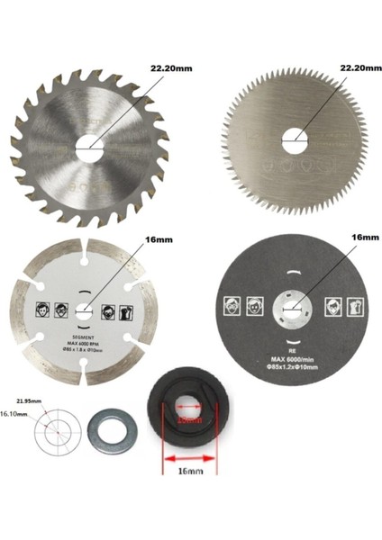 Matkap İçin Disk Bağlama Adaptörü Anahtarlı Disk Bağlama Montaj Vidası Daire Disk Somunlu Aparat