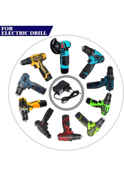 Şarjlı Matkap Için Şarj Adaptörü 24V 20V 18V 16.8V 14V ve 12 Volt Li-On Pil Şarj Üniversal