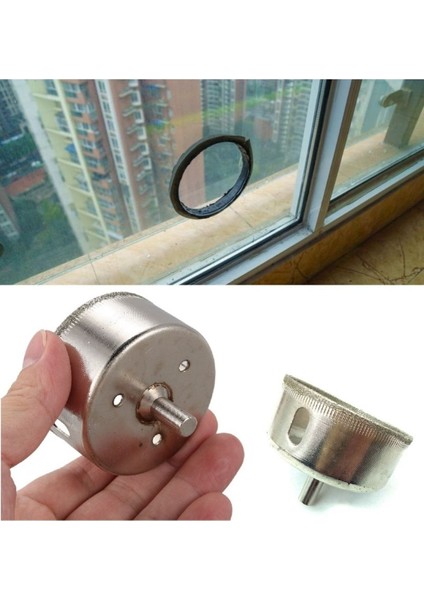 Mermer Granit Fayans Cam Yuvarlak Delme Panç Elmas Uç Yuvarlak Açma Matkap İçin Karot (65mm)