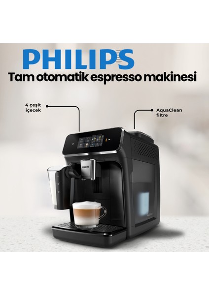 Lattego Tam Otomatik Espresso Makinesi, 4 Farklı Kahve Coffee+ Mobil Uygulaması %100 Seramik Öğütücülerle Zenginleştirilmiş Aroma