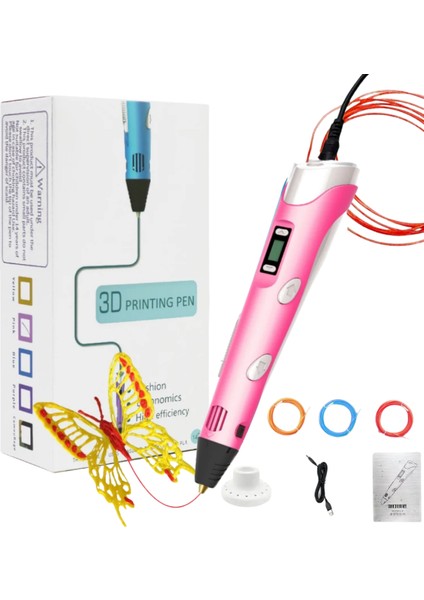 Techmarked 3D Kalem Pembe