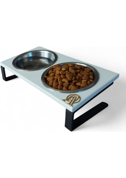 Kedi ve Köpekler Için Sağlıklı Yeme Standı, %10 Eğimli Tasarım ve Kaymaz Ayaklar