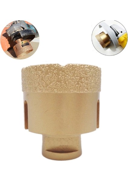 Mermer Granit Panç M14 Fayans Beton Pancı 100MM Sarı Elmas Delme Ucu Avuç Taşlama Uyumlu Karot