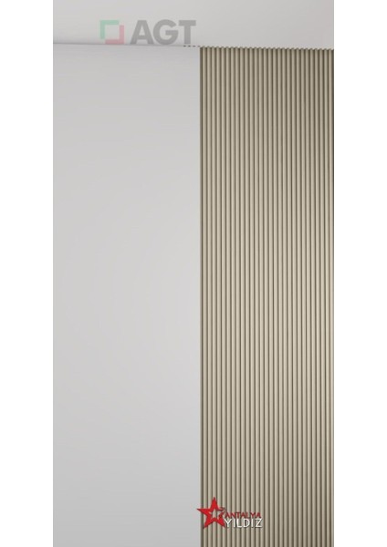 Antalya Yıldız Duvar Lambri Profili Lb 3783 Duvar Profili Soft Touch Yeni Gri