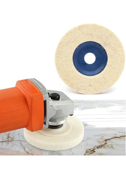 115MM Koyun Yünü Keçe Disk Naturel Yün Keçe Polisaj Parlatma Avuç Taşlama Uyumlu