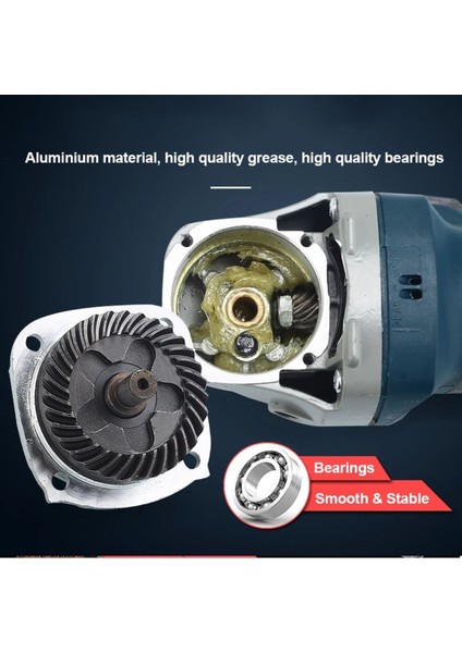 900W Avuç Taşlama Makinesi 100/115MM Spral Taşlma Slikon Kordonlu Sökme Anahtarlı