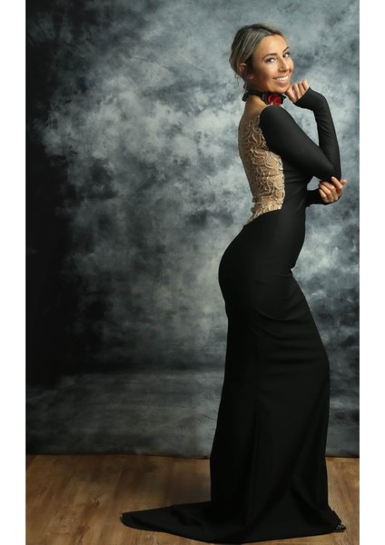 Kadın Siyah Elegant Koleksiyonu Black Magic Elbise