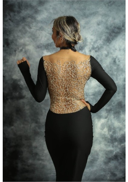 Kadın Siyah Elegant Koleksiyonu Black Magic Elbise