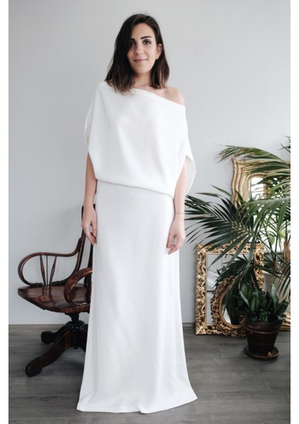 Kadın Krep Nikah Elbisesi
