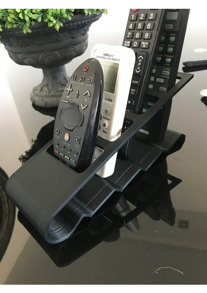 4 Gözlü Kumandalık Televizyon Uydu Alıcısı Klima Kumandası Tutucu Kumanda Düzenleyici Tutacak Stand