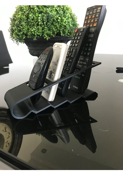 4 Gözlü Kumandalık Televizyon Uydu Alıcısı Klima Kumandası Tutucu Kumanda Düzenleyici Tutacak Stand