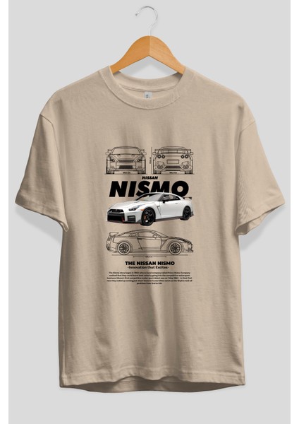 Nıssan Nısmo Ön Baskılı Oversize T-Shirt Erkek Kadın Unisex Pamuk Bisiklet Yaka Tişort fiyatları